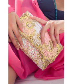 LIGHT PINK INES CLUTCH