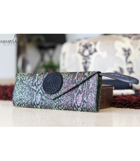 GREEN PYTHON AMIRA CLUTCH