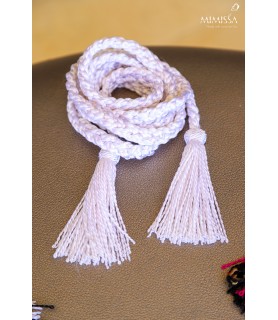 WHITE HANDMADE CORD BY MIMISSA