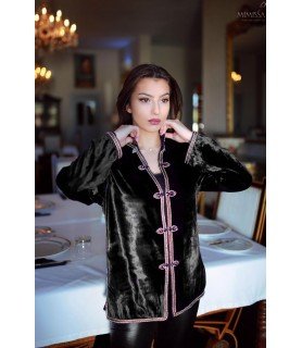 BEADED ILHAM BLACK JACKET